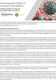 Standardised Fraud Risk Assessment Commonwealth Fraud Prevention Centre